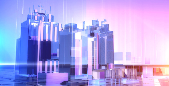 Glass City Background by martin1111111 | VideoHive